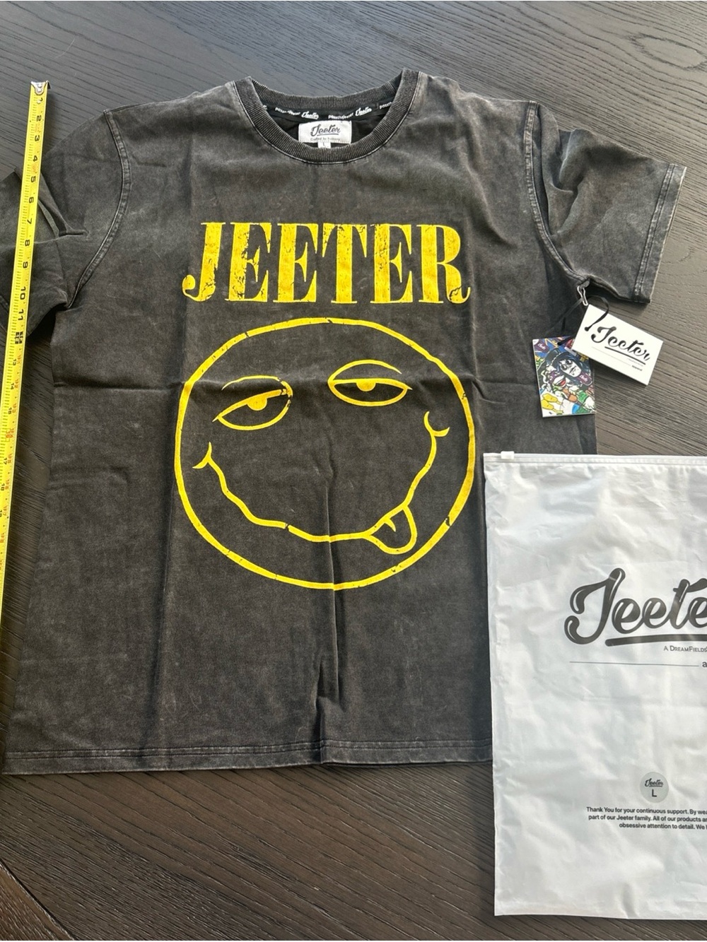 Jeeter Nirvana Stoned High Smiley Logo Dreamfields Large T-Shirt New NWT